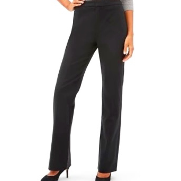 GAP High Rise Curvy Slim Boot Cut Pant - True Black - 6 - Sleek with Great Drape - Picture 1 of 11